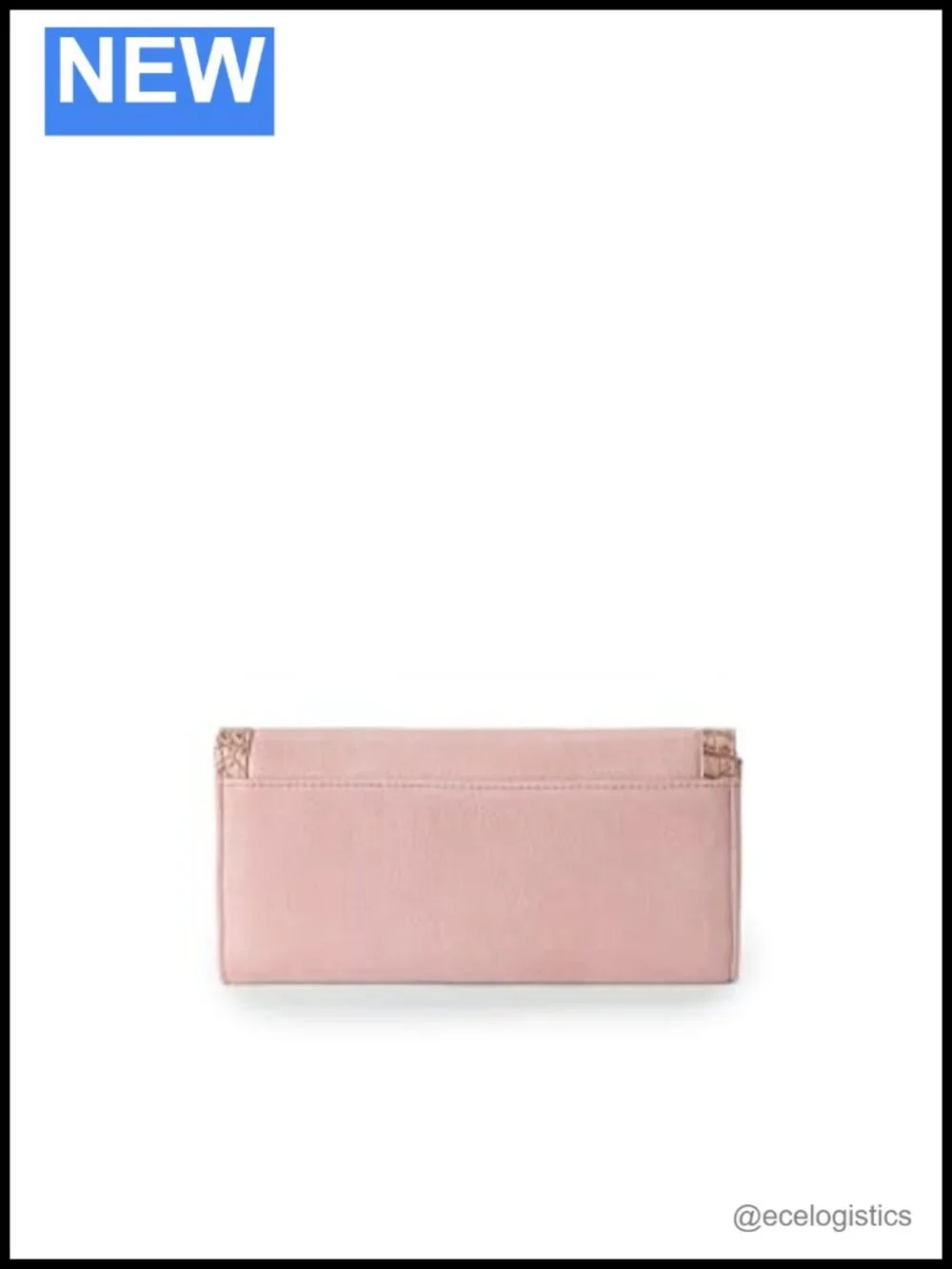 Genuine Leather RFID Blocking Envelope Wallet with Snap Closure and 10 Credit